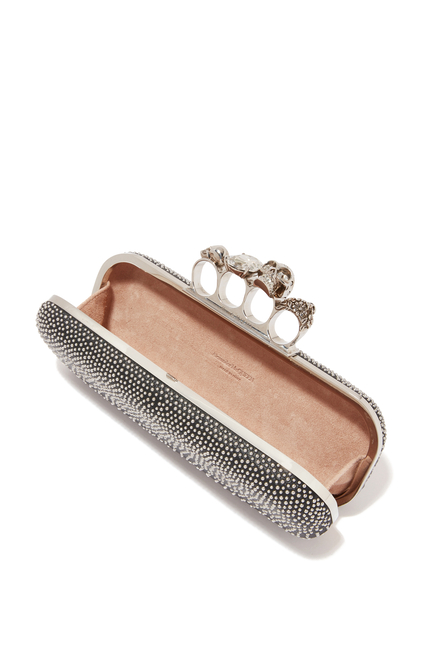 Studded Four Ring Clutch